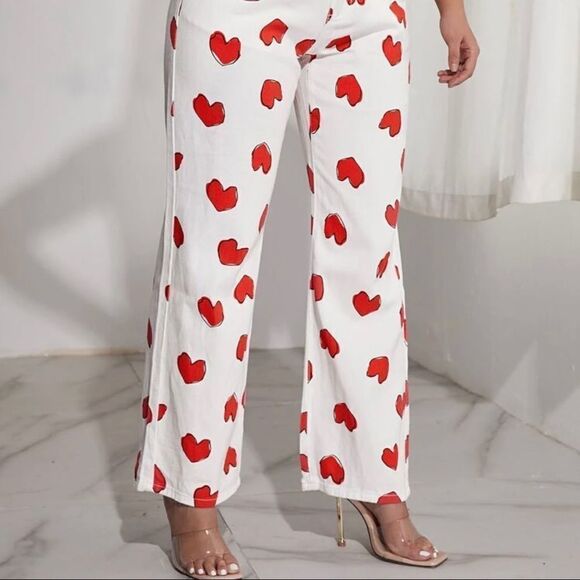 Heart Patterned Jeans  - Picture 5 of 6